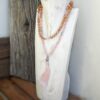 Rose quartz mala necklace