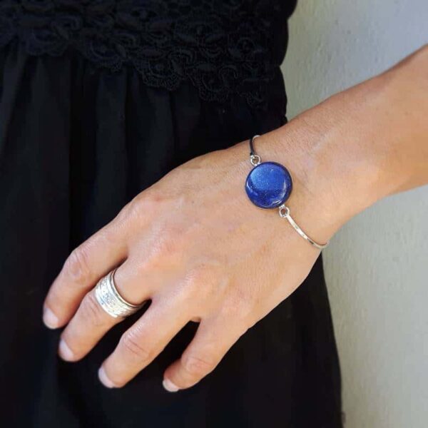 Bracelet lapis lazuli argent HARMONIE