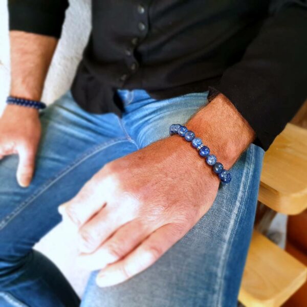 Bracelet homme en lapis DEEP BLUE