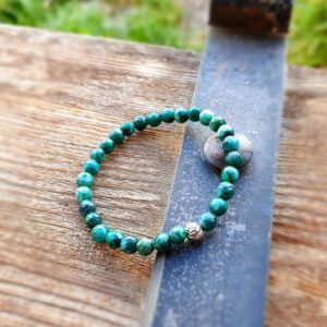 Bracelet en jaspe vert BIEN-ÊTRE
