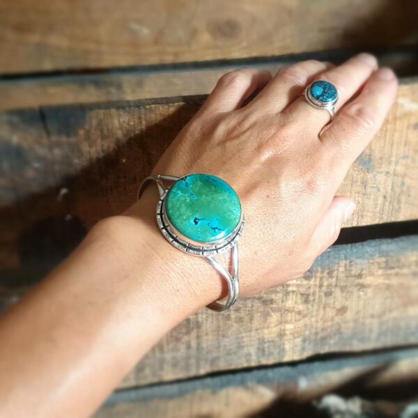 Bracelet en turquoise naturelle LHASSA